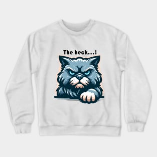Angry cat Crewneck Sweatshirt
